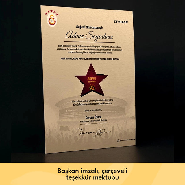 President-Signed Thank-You Letter image