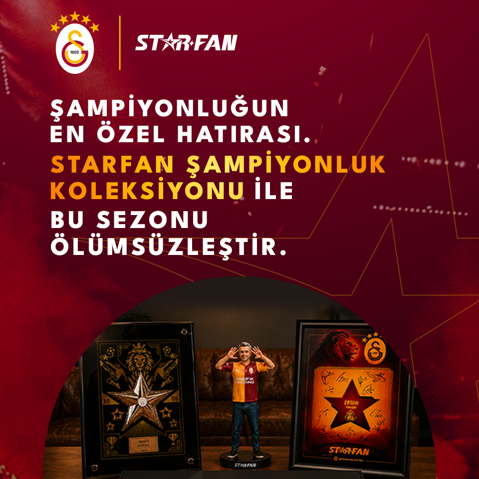 StarFan Şampiyonluk Koleksiyonu (Duvar Tipi Vip Plaket, Avatar 15cm, Çerçeveli Poster)