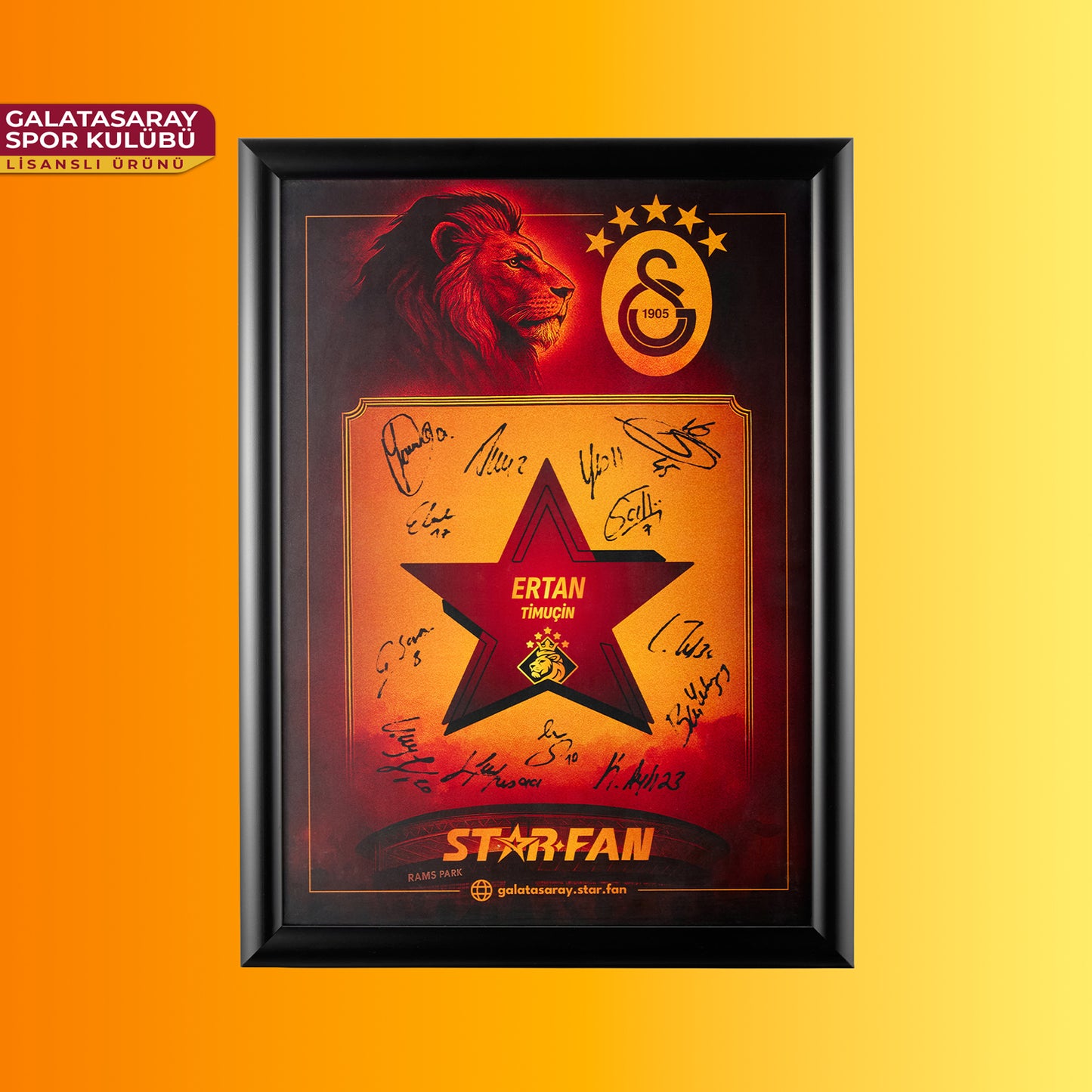 StarFan Takım İmzalı Çerçeveli Poster